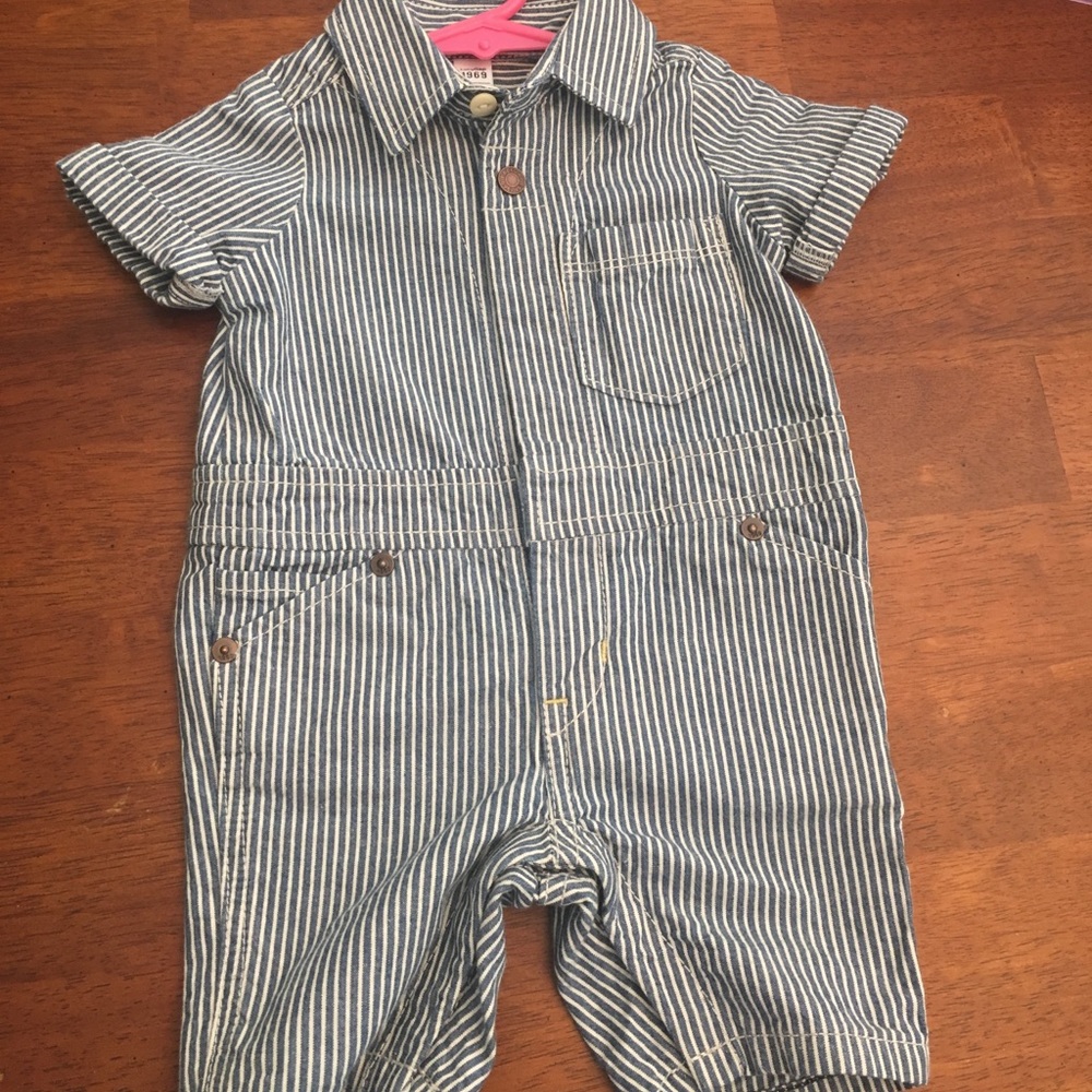 Baby boy denim jumpsuit